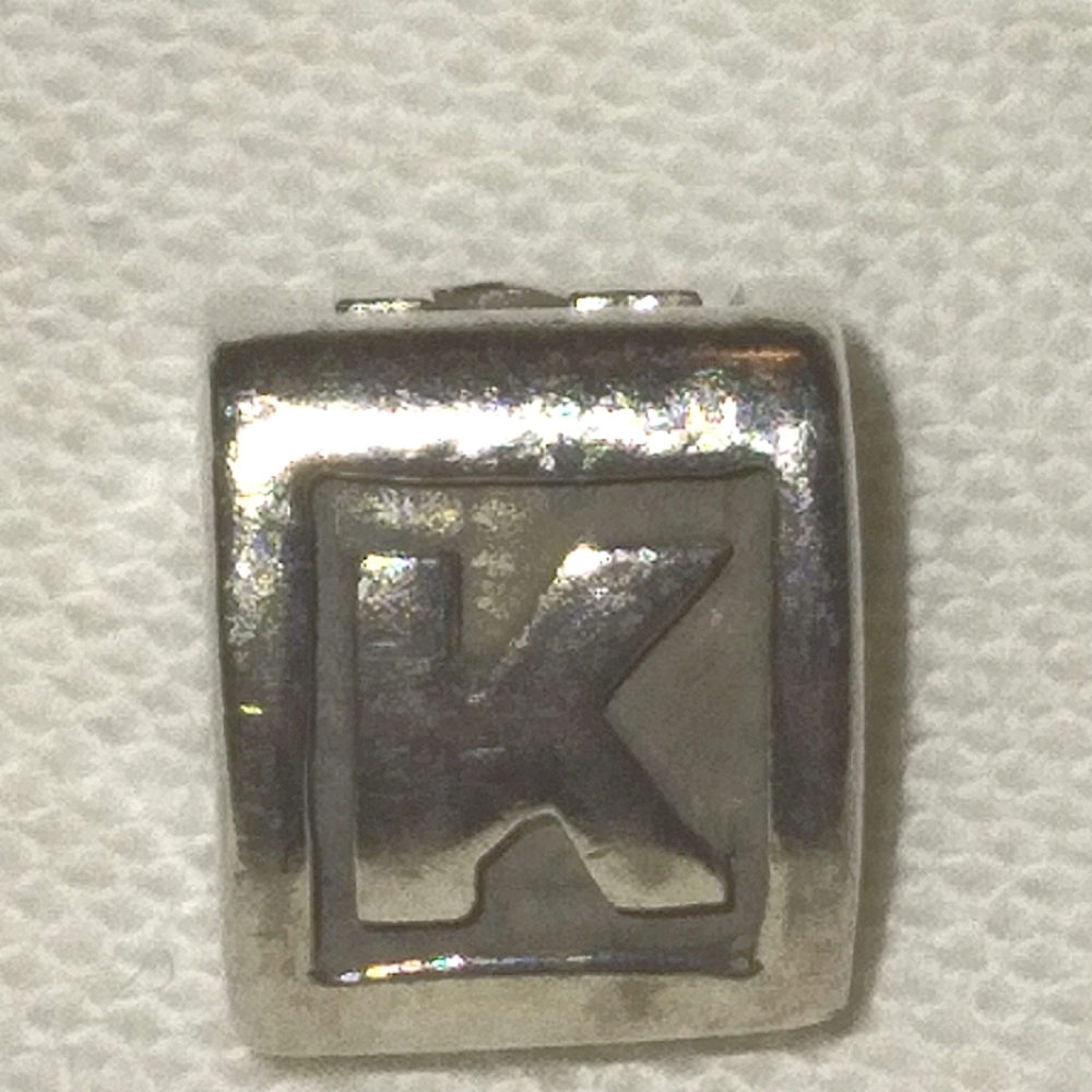 Pandora Sterling Silver Letter "K" Charm - Picture 3 of 4